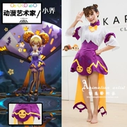 Vua vinh quang Xiao Qiao Wansheng eve COS quần áo cosplay bí ngô trang phục trò chơi hoạt hình đầy đủ bộ nữ mới - Cosplay