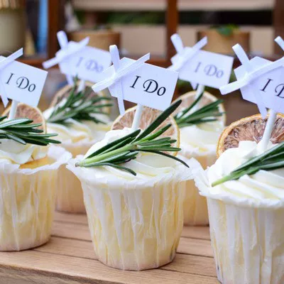 Коктейль Little Fresh Outdoor Mori Wedding I Do Cup Cake Furnishing IDO Десерт украшение Plug-in