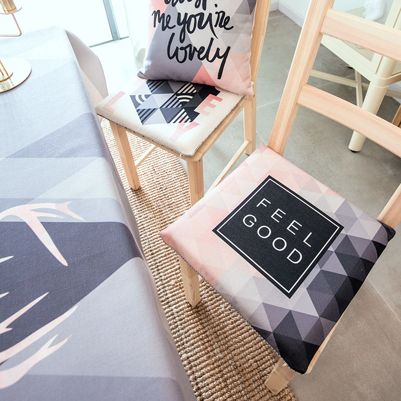 Nordic Deer INS Seat Slow Recovery Memory Cotton linen Seat Seat Dining Table Seat Seat Tatami Tatami Thick Seat Cushion