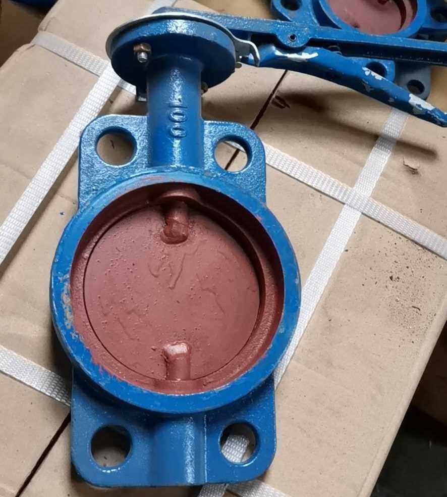 Клапан-бабочка 手动蝶阀 通风对夹式蝶阀d71w-10耐高温蝶阀 管道排暖风专用蝶阀