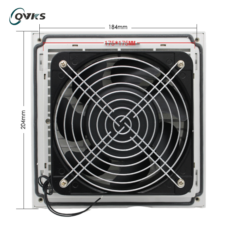 QVKS Conn Dual FB9804 230 Enclosure Heat Dissipation Fan Distribution Box Heat Dissipation Ventilator Distribution Cabinet Ventilator