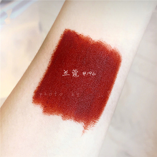 Son môi Lancome 196 mờ mờ Jing Jing mềm nhung mờ ống đen cà rốt hạn chế son môi 505 - Son môi son 3ce needful