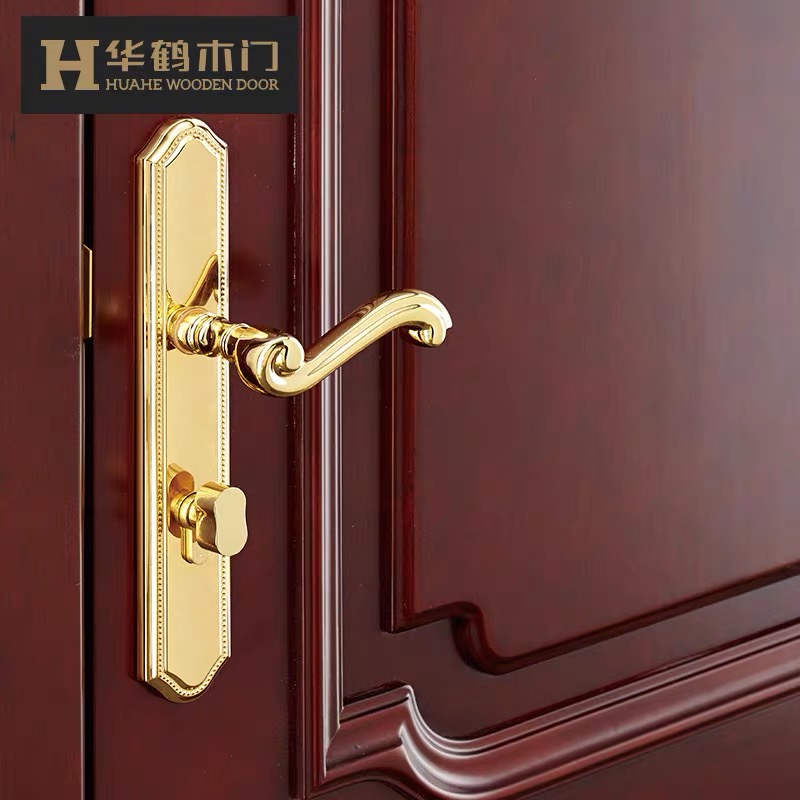 Huahe wooden solid wood composite paint door door door door door door soundproofing door silent W-HX124