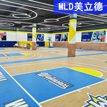 Meliard Professional Indoor Basketball Hall Ground Rubber PVC Plastic Sports Floor Customised Few Children Basketball Venues Glue