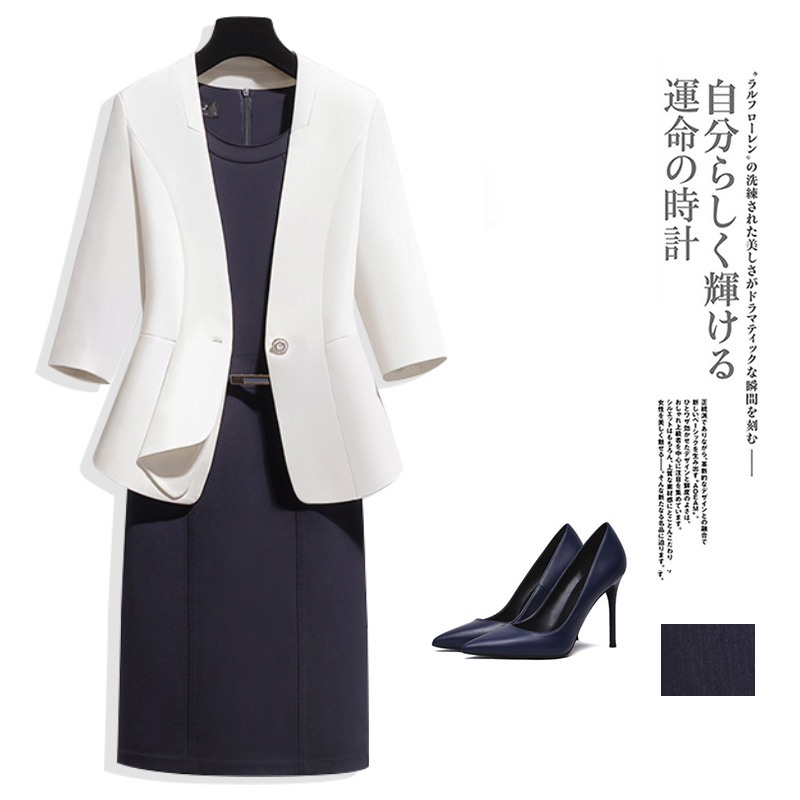 Career Suit Women 2022 Springtime New Temperament The Goddess Van Beauty Salon works in a small suit for a foreign dress