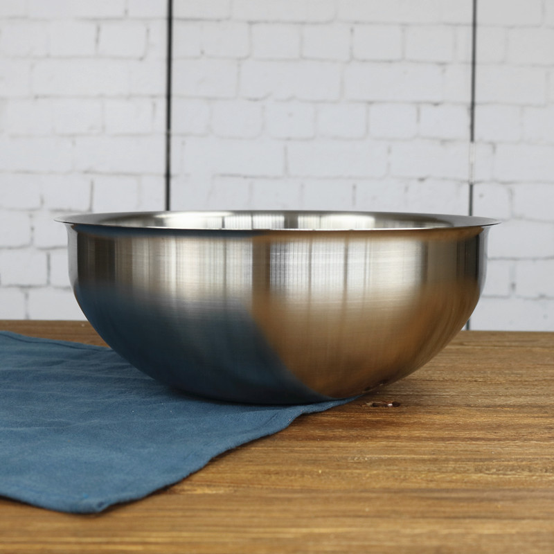 Small Monster 304 stainless steel splash - beat egg basin baking container housekitchen to make cake milk bubble machine cream bowl foam surface