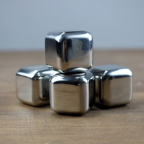 Foreign trade export 304 stainless steel quick-frozen ice cube metal ice grain Whisky bar wine set creative supplies