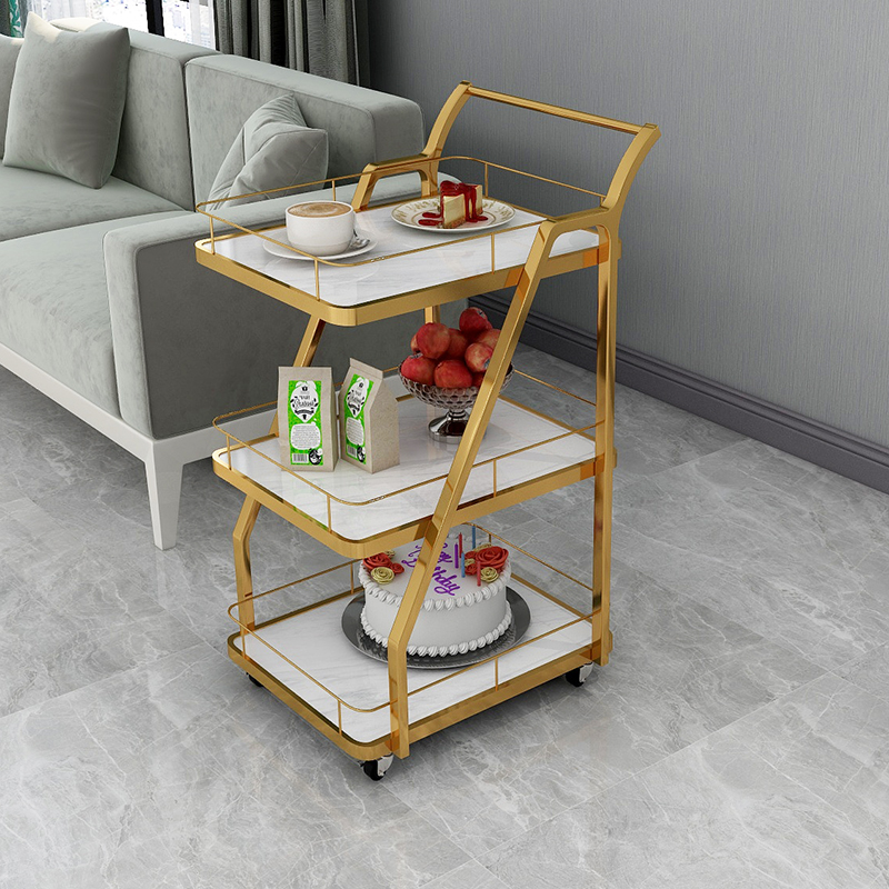 Hotel restaurant food delivery truck three-storey wine water car tea water car dim sum cake truck bank 4S shop mobile trolley