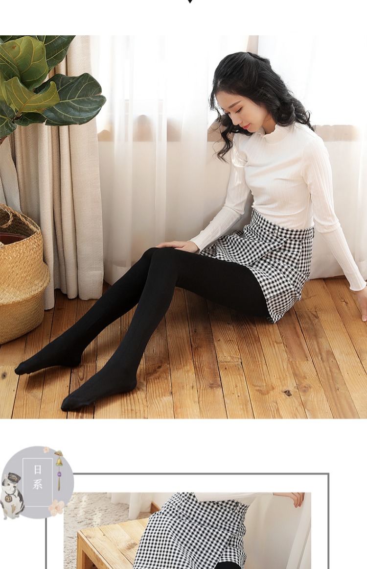 Quần legging da nữ mùa đông quần lót dày phần vớ nữ mùa thu và mùa đông dày lên cộng với nhung một mảnh màu đen các loai tat dep
