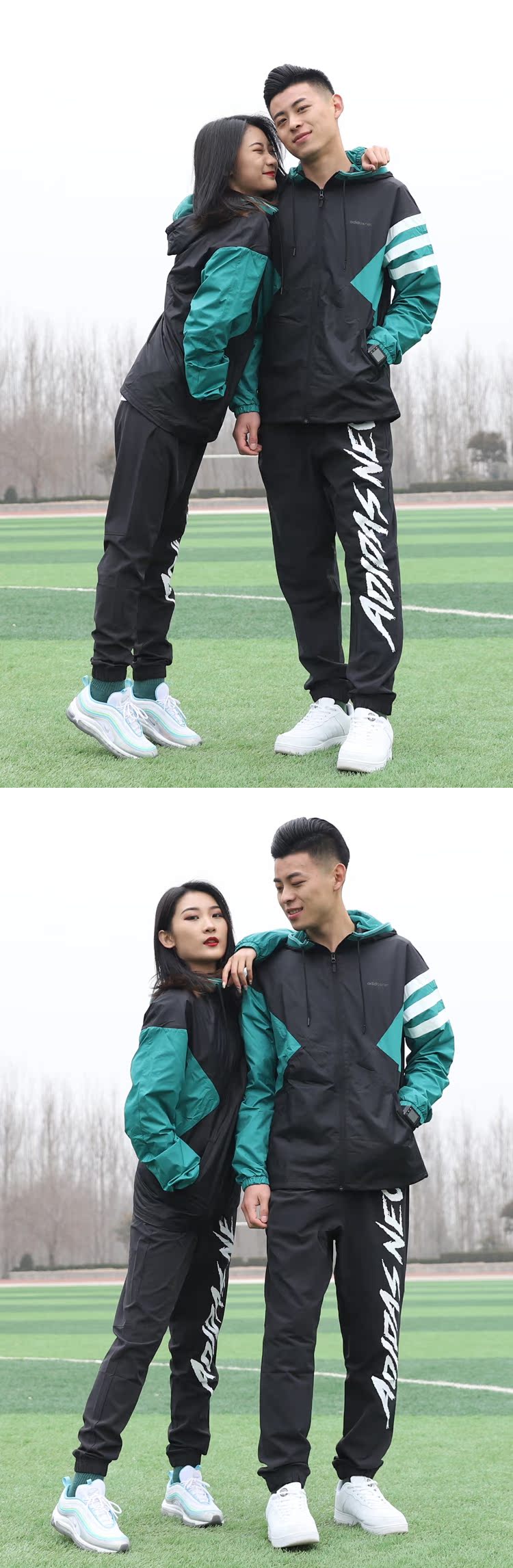 Adidas NEO mùa xuân và mùa thu nam nữ đôi lứa xu hướng thể thao giải trí dệt áo khoác gió cách nhiệt áo khoác DW8098 - Áo khoác thể thao / áo khoác áo khoác adidas neo