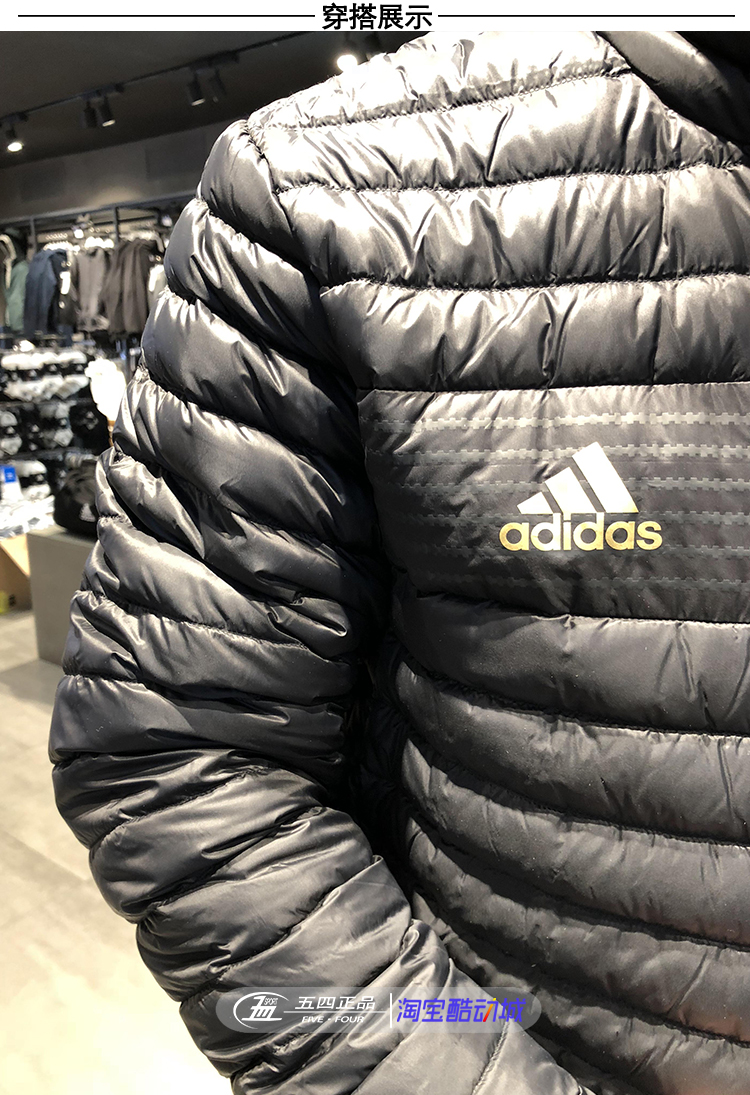 Adidas Adidas mùa đông bóng đá nam Real Madrid áo trùm đầu dài thể thao giản dị xuống áo khoác CY6109 - Thể thao xuống áo khoác áo khoác nam mũ lông