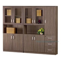 Chengdu plate office furniture Modern file cabinet bookcase Glass door locker Wooden combination data cabinet customization