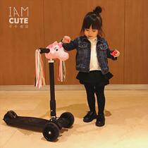 marshki baby parent child child can lift folding pedal flash wheel three wheel scooter scooter scooter