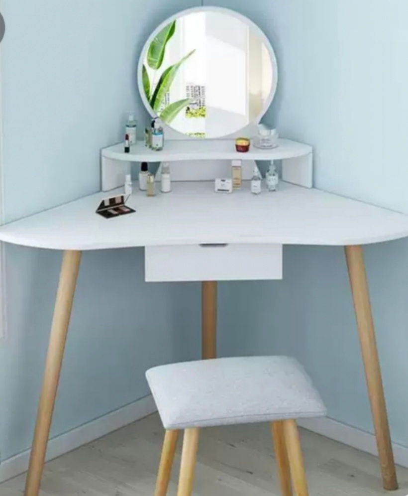 New triangle corner dressing table small bedroom corner small dressing table rental room economical simple makeup