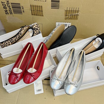 Korean style women's bow ballet flat shoes