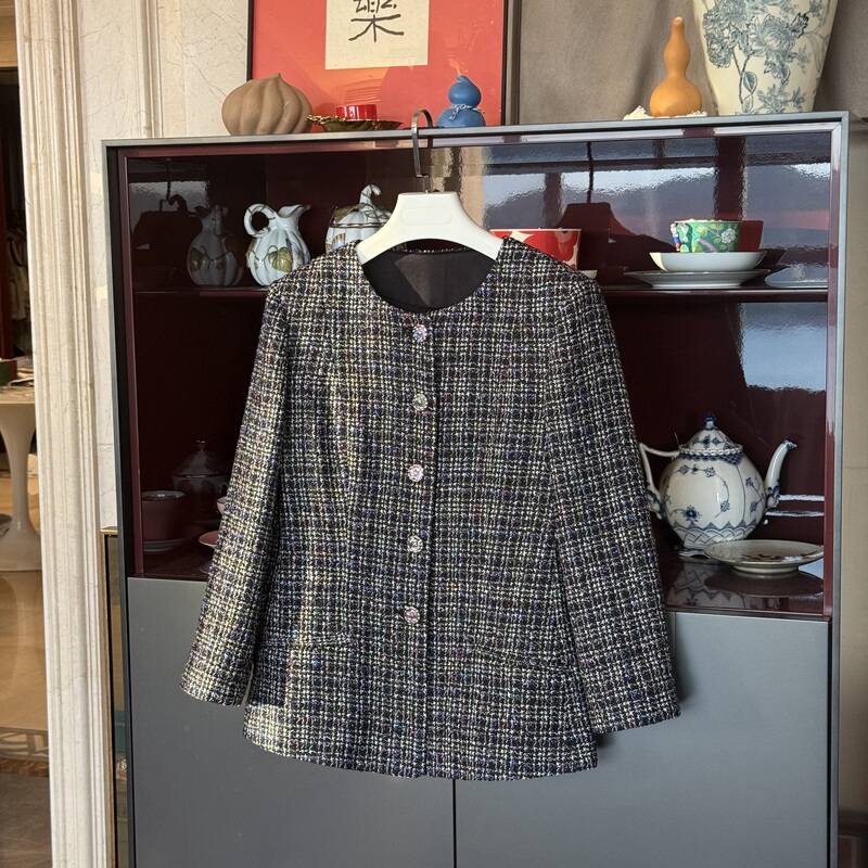 "Fantasy Black Gold" Myl 2026 New Wool-Cotton Blend Retro Chanel-Style Jacket Fashionable and Elegant Top