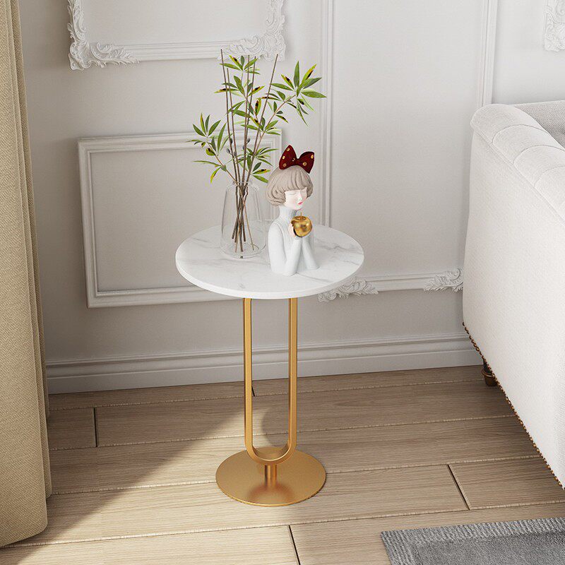 Marble sofa side several light lavish bedside table minimalist living-room corner Several round tables Nordic small tea table round table