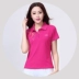 Quần áo thể thao lụa Hàn Quốc mùa hè đôi nam nữ giản dị ve áo ngắn tay áo thun nam và nữ thể thao quần yếm áo đơn - Thể thao sau