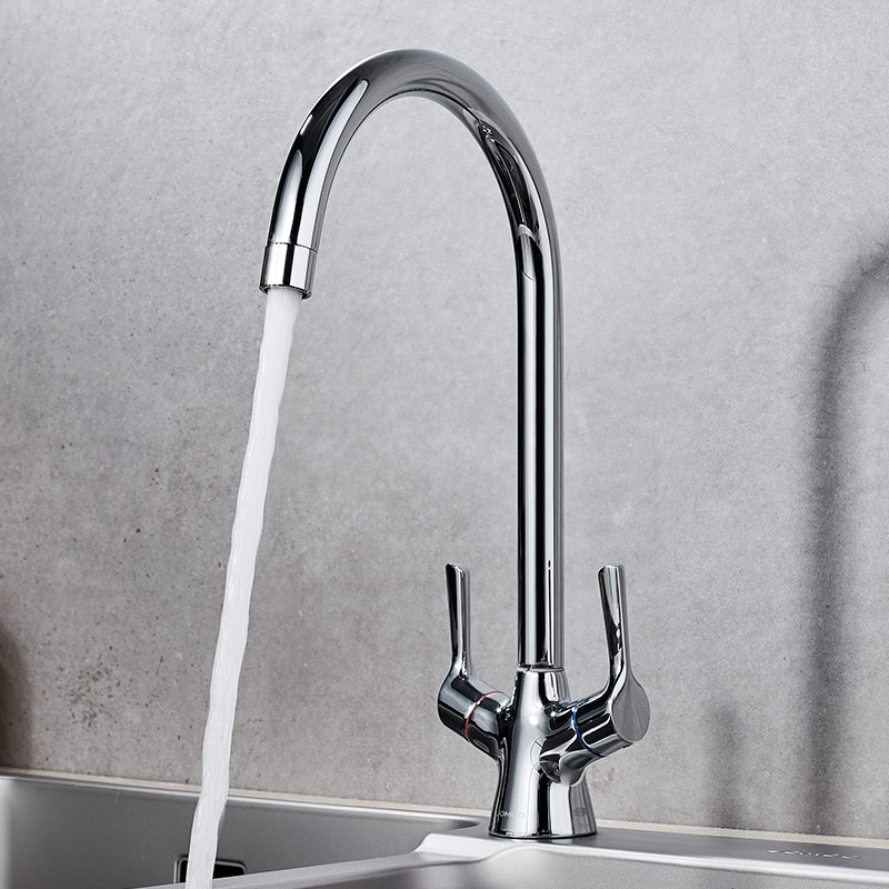 Nine-shepherd kitchen tap stainless steel hot and cold kitchen tap washbasin tap rotatable 2301