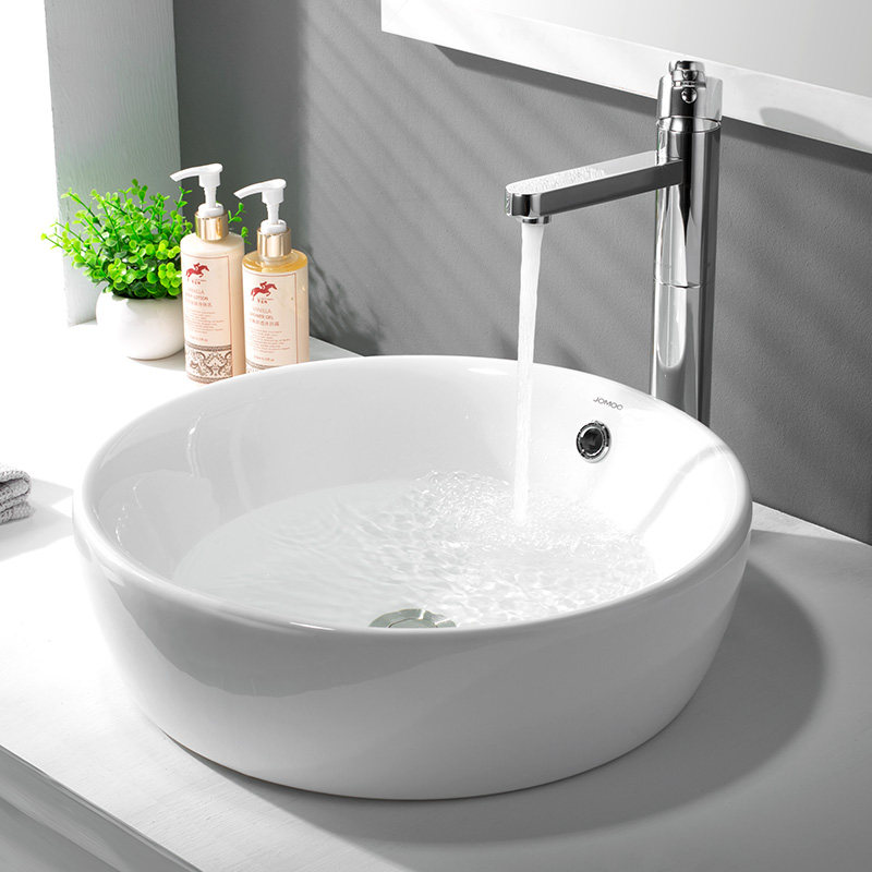 Nine-Shepherd Bathroom Terrace Basin Round Washbasin Washbasin Ceramic Balcony Bathroom with washbasin 12135