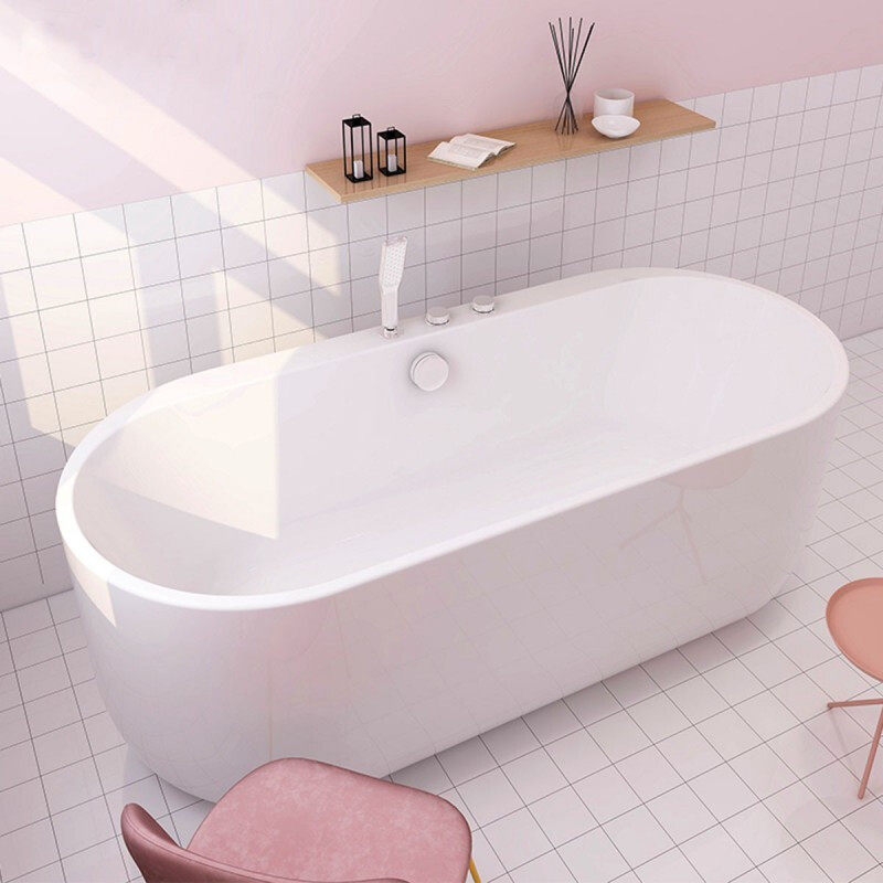 Nine Shepherd Small Household Type Acrylic Bathtub Makeup Room Independent Bath bath Home Normal tub Y077