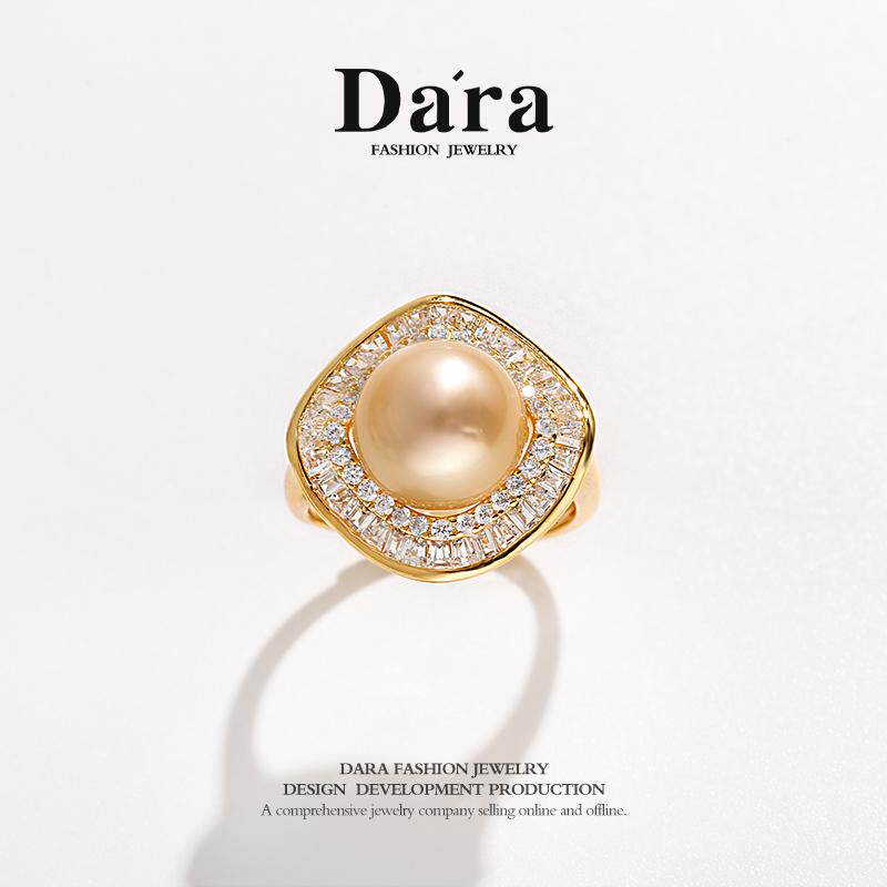 Dela south sea gold pearl sea pearl ring sxhd