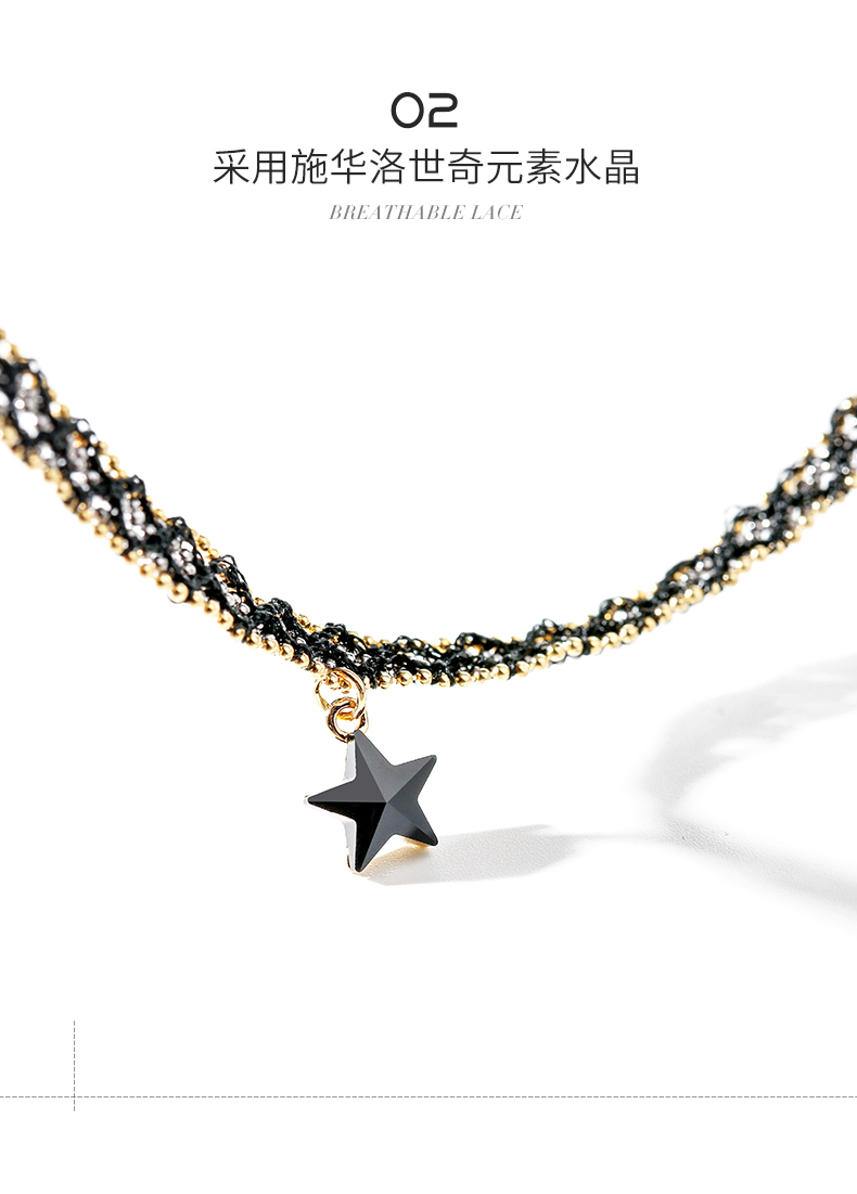 Della Star khí chất ren vòng chân nữ phiên bản Hàn Quốc thời trang cá tính với pha lê Swarovski vòng đeo chân nữ