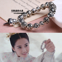 Brocade embroidered without CCTV Tuoba Accessories Nine Princess Ornaments Bracelet Hide Silver Charm cat bracelet New Years girlfriend gift