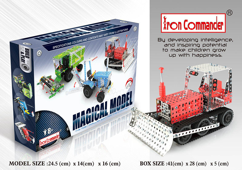 Children's Day Gift Steel Commander Adult Assembled Metal Engineering Vehicle Farmer Vehicle Fire Truck Combat Equipment Assembly