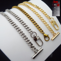 Pure copper high-end small bag chain chain metal bag strap shoulder strap cross shoulder shoulder single buy piggy bag chain