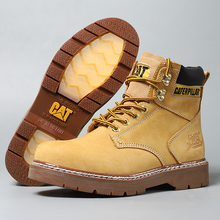 Four year old store with over 20 colors of CAT durable yellow boots, cowhide Martin boots on the top layer