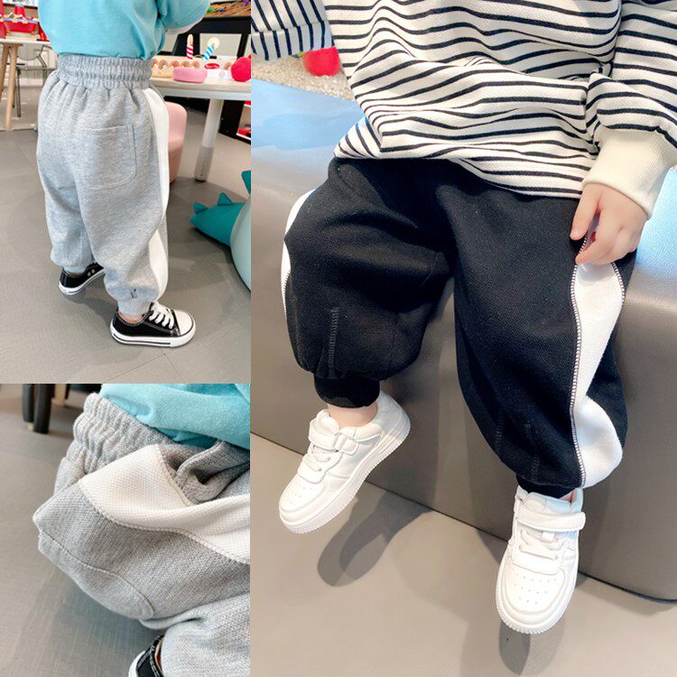 Self-Remain ~ comfort and 100 hitchhiking boy loose sports pants in children's spring and autumn leisure bunches of pants