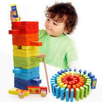 Childrens Cognitive Stack High Puzzle Power Toys Big Numbers Stack of Leasing Smoke Drawing Building Blocks for Parenting Tabletop Games