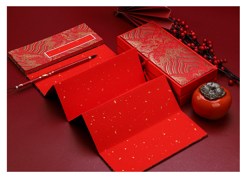 Leere Xuan Papier Broschüren profession elle Hochzeits buch Ehe Einladung chinesischen Stil Kalligraphie Broschüre Boxed Geschenke Kunst versorgung – Detail 12