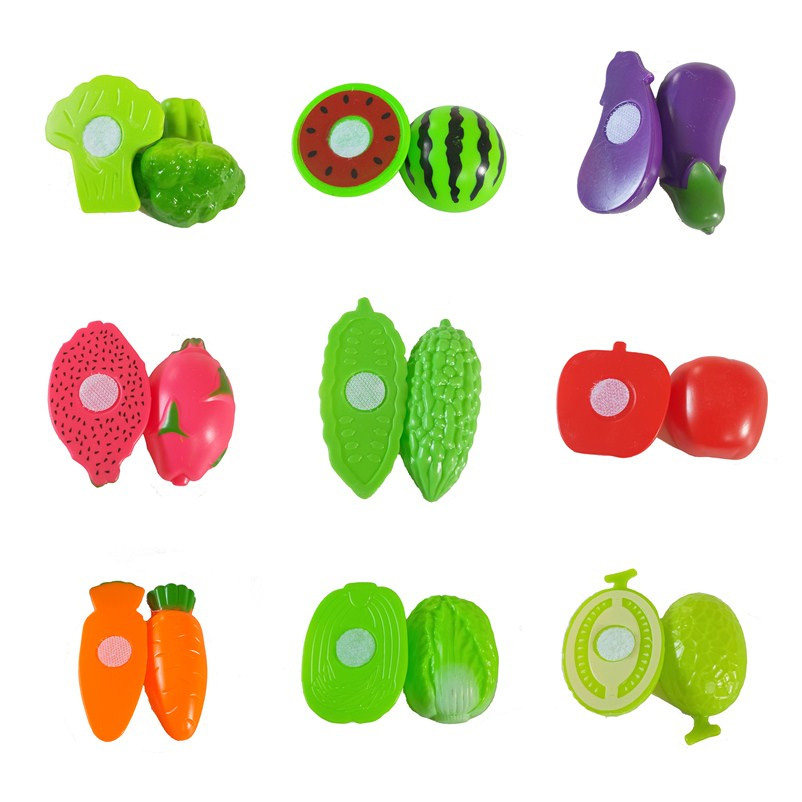 Cut fruit toy girl vegetable cut music set Pizza baby kitchen cooking children dress up wine simulation