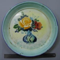 35cm vase pattern enamel plate 8 pieces