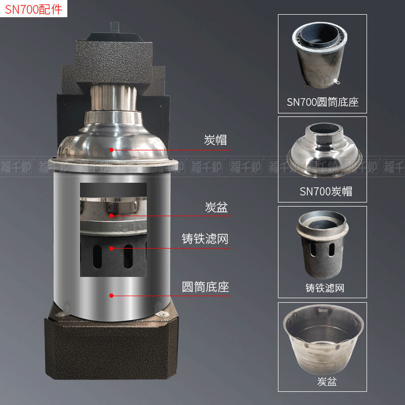 Commercial Carbon Oven Plus Thick Raw Carbon Oven Grill Meat Shop With Charcoal Stove Point Carbon Machine Indoor Point Charcoal Stove With Charcoal Stove