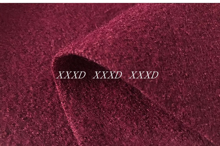 Mới độc quyền rượu vang đỏ dệt len ​​len cashmere vải mùa xuân và mùa thu mùa đông quần áo làm bằng tay vải DIY vải may quần âu