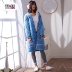 Bộ đồ ngủ bằng vải bông màu hồng san hô set do ngu sexy Night Robe