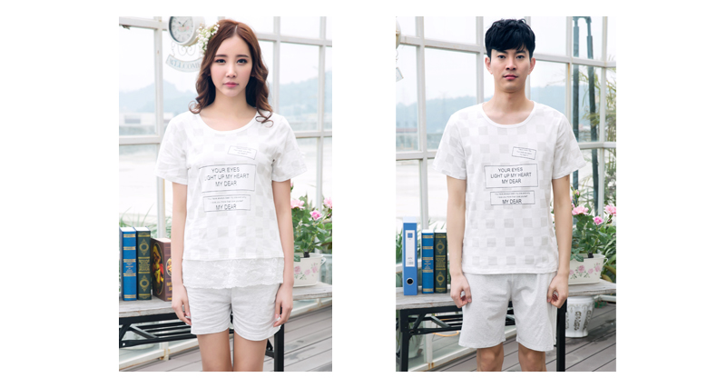 Pyjama mixte en Coton à manche courte - Ref 3004506 Image 13