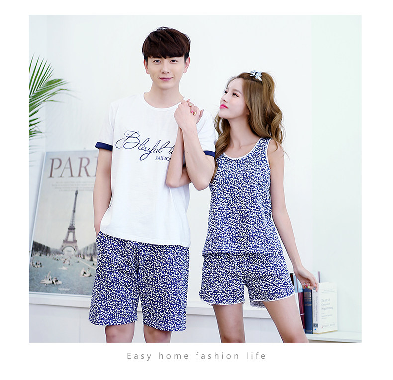 Pyjama mixte en Coton à sans manches - Ref 3004501 Image 13