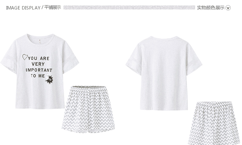 Pyjama mixte en Coton à manche courte - Ref 3004511 Image 18