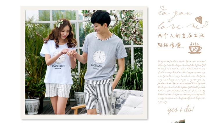 Pyjama mixte en Coton à manche courte - Ref 3004641 Image 14