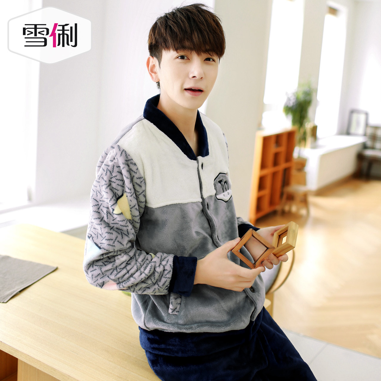 Pyjama mixte en Polyester Polyester  à manches longues - Ref 3004654 Image 5