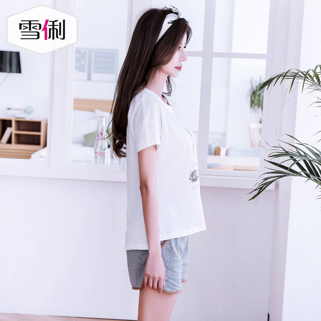 Pyjama mixte en Coton à manche courte - Ref 3004601 Image 4