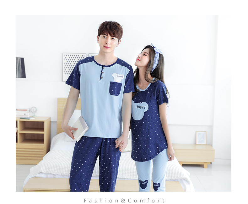 Pyjama mixte en Coton à manche courte - Ref 3004537 Image 15