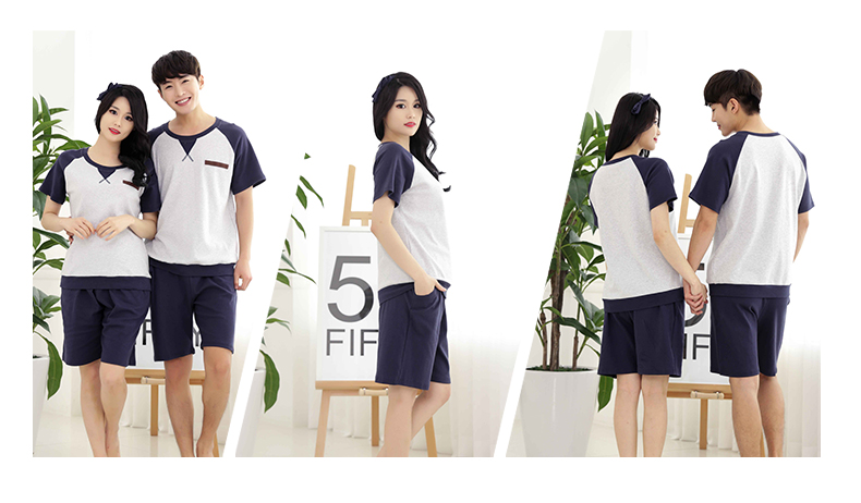 Pyjama mixte en Coton à manche courte - Ref 3004489 Image 9