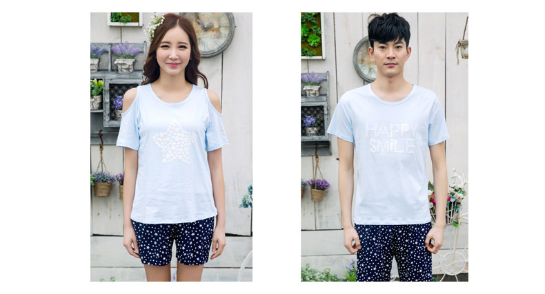 Pyjama mixte en Coton à manche courte - Ref 3004625 Image 13