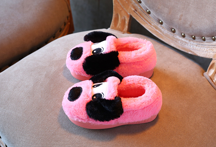 Pantoufles enfants en suède pour hiver - semelle caoutchouc - Ref 1036186 Image 19