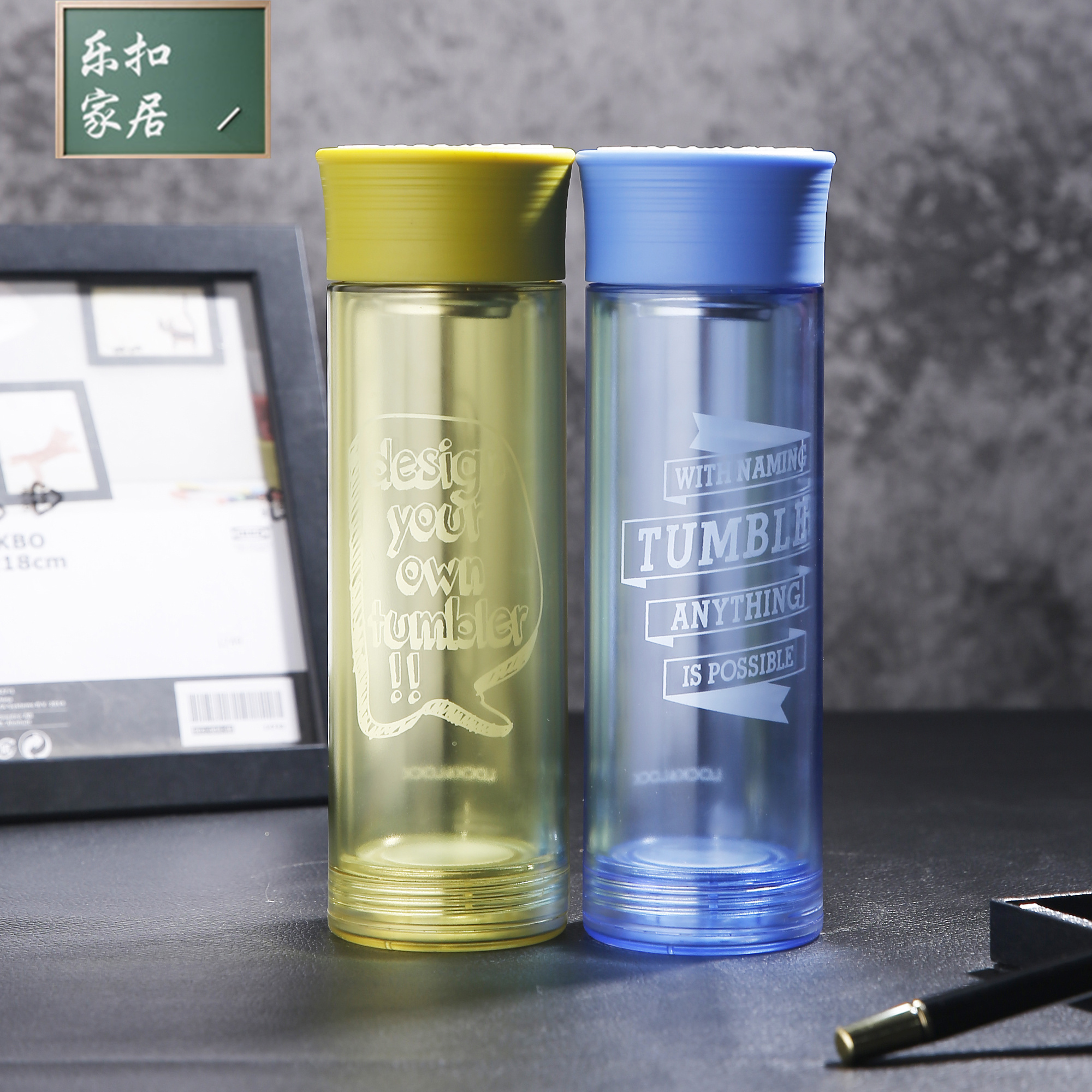 Music Buckle Music Buckle Creative Mug Glass Heat Resistant Glass Cup Home Office Transparent Thermal Insulation Plastic Glass glass